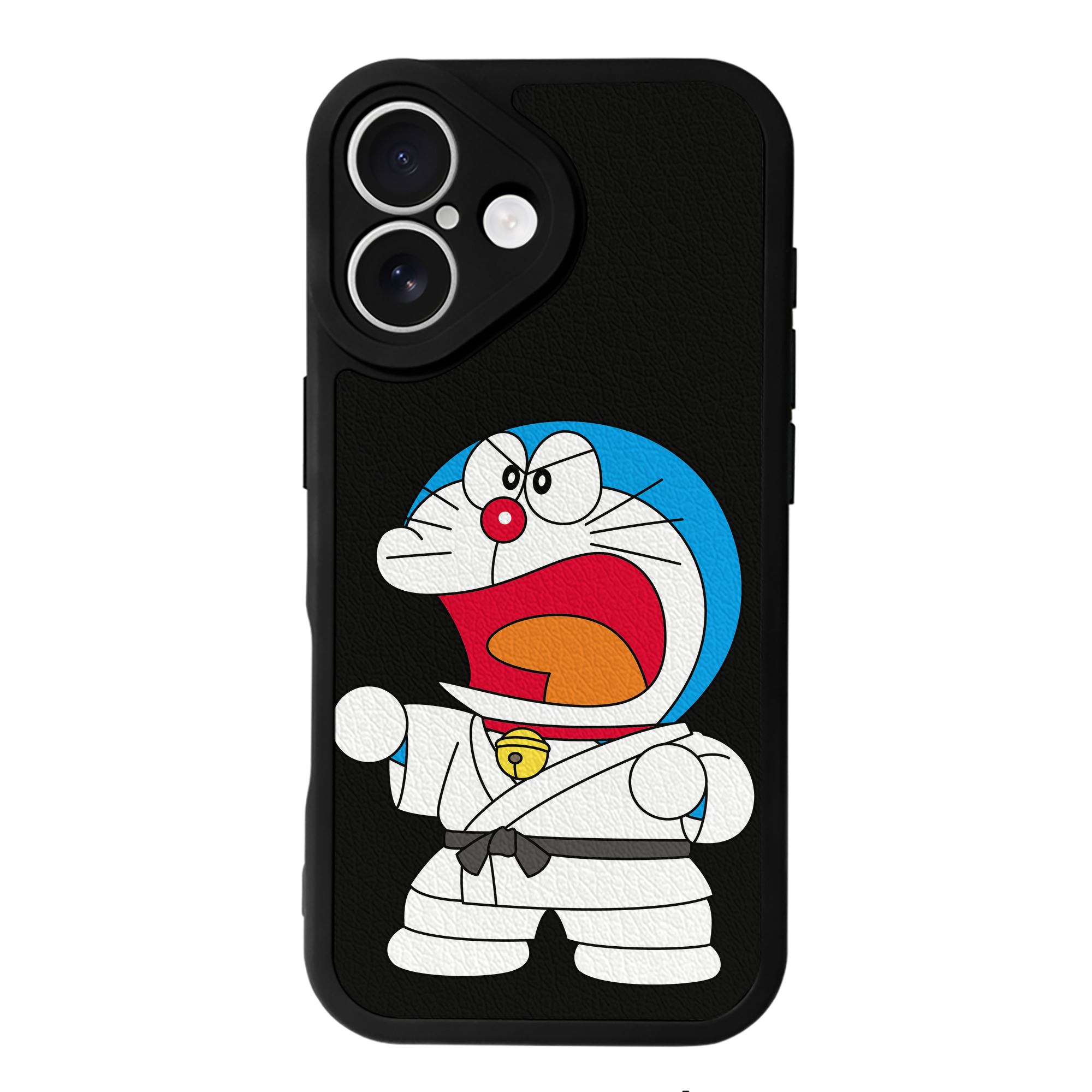 （画像用） ドラえもん Doraemon 【iPhone 16シリーズ対応】シリコンスマホケース（レザー調） 材質：シリコン